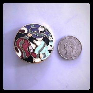 Chinese dancers brooch